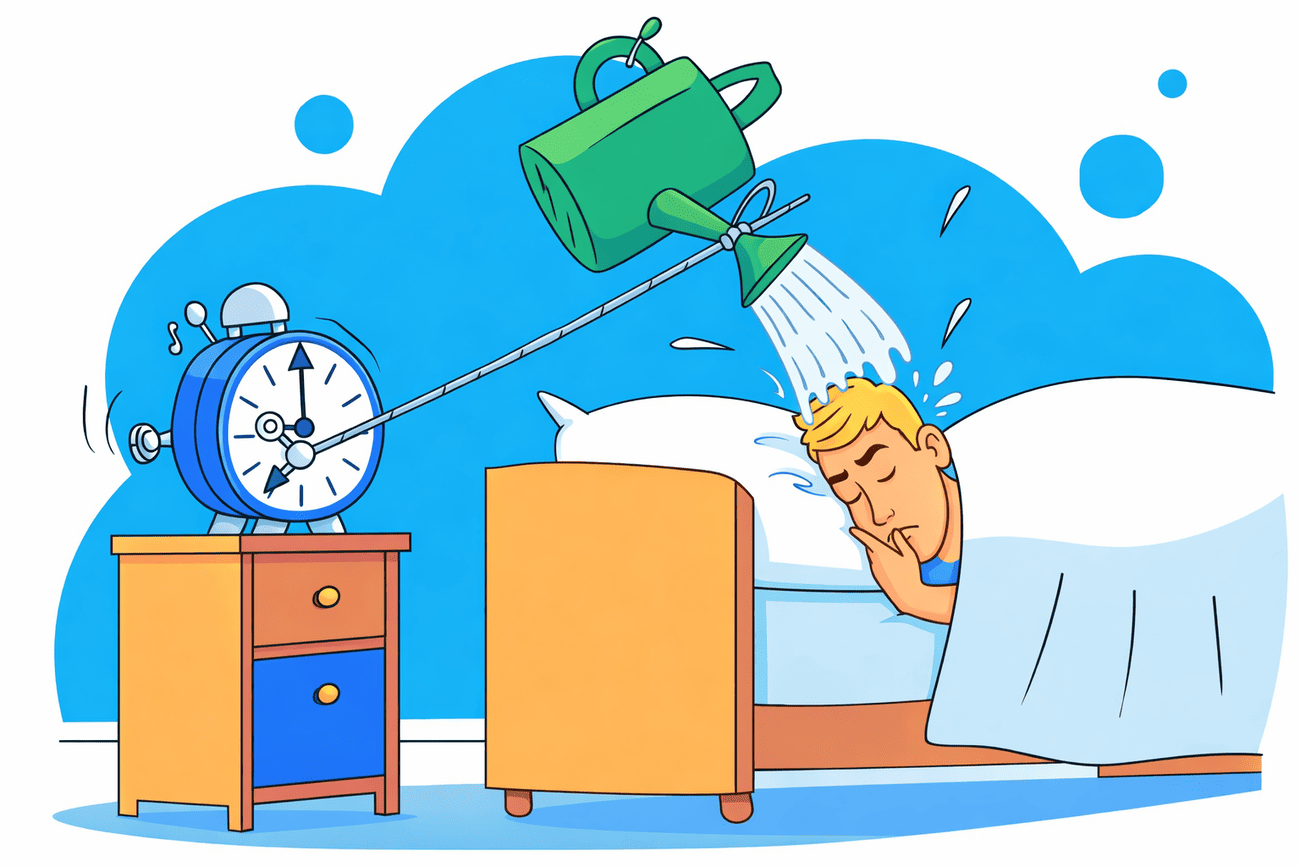 Иллюстрация глагола awake